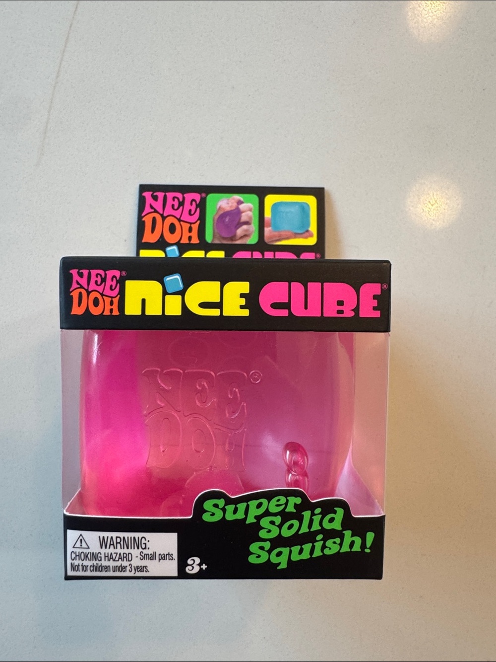 Nice Cube Kids Toy - Pink Super Solid Squish